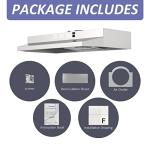 30" Convertible Stainless Steel Under Cabinet Range Hood