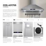 COSMO 30" Ducted Wall Mount Range Hood with LED