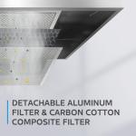 Midea 30" Under Cabinet Ductless Kitchen Vent Hood