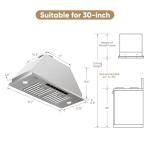 VIKIO HOME 30" Stainless Steel Range Hood