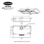 Cosmo 30" Under Cabinet Range Hood - Stainless Steel
