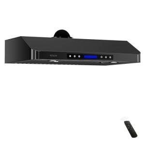 36" Black Under Cabinet Range Hood - 900 CFM