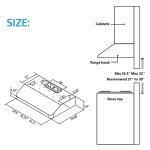 IKTCH 30" Under Cabinet Range Hood, Stainless Steel