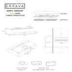 30-Inch Empava Under Cabinet Range Hood, 300 CFM
