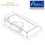 Awoco Stainless Steel 30" Under Cabinet Range Hood
