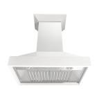 ZLINE 30" Wooden Wall Mount Range Hood - White