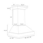 ZLINE 30" Wooden Wall Mount Range Hood - White