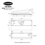 COSMO 48" Under Cabinet Range Hood with LED Lights