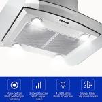 30" Stainless Steel Island Range Hood, 700 CFM