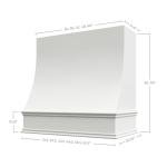 Wall-Mounted Sloped Front Range Hood Cover