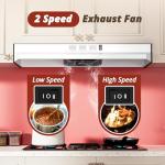 36-Inch Convertible Range Hood with LED Light