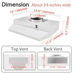 FIREGAS 24" Convertible Under Cabinet Range Hood
