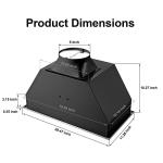 20-Inch Range Hood Insert with 600 CFM Power