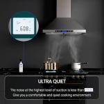 ARoan 30" Stainless Steel Wall Mount Range Hood