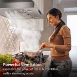 36-Inch HisoHu Wall-Mount Range Hood, 780 CFM