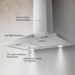 30" Stainless Steel Wall Mount Kitchen Range Hood