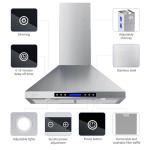 ARoan 30" Stainless Steel Wall Mount Range Hood