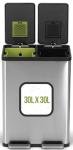 Simpli-Magic 60L Dual Compartment Step Trash Can