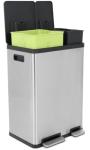 60L Hands-Free Dual Compartment Kitchen Trash Can