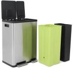60L Hands-Free Dual Compartment Kitchen Trash Can