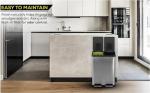 60L Hands-Free Dual Compartment Kitchen Trash Can