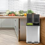 Simpli-Magic 60L Dual Compartment Step Trash Can