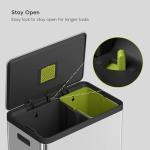 EKO EcoCasa II Dual Trash Can with Recycling Bin