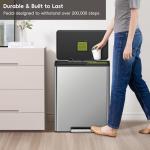 EKO EcoCasa II Dual Trash Can with Recycling Bin