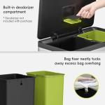 EKO EcoCasa II Dual Trash Can with Recycling Bin