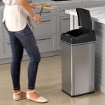 iTouchless 13 Gallon Motion Sensor Trash Can