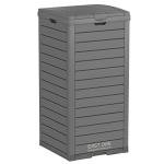 Gray 38 Gallon Waterproof Outdoor Trash Can