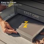 Gray 38 Gallon Waterproof Outdoor Trash Can