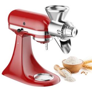 Metal Grain Mill Attachment for KitchenAid Mixer