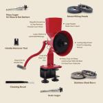 Wonder Junior Deluxe Manual Grain Mill - Red