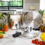 Barton 22-Quart Induction Pressure Cooker with Rack