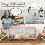 Amhier 9QT Chafing Dish Buffet Set - 4 Pack