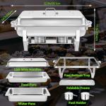 Stainless Steel 5-Pack Chafing Dish Set