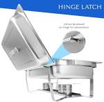 Stainless Steel Chafing Dish Set - 8 Qt, 4-Pack