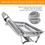 PRIJESSE 4-Pack 8QT Stainless Steel Chafing Dishes