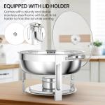 Rengue 5 QT Round Chafing Dishes Set - 4 Pack