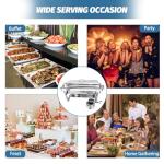 7-Pack 8-Quart Stainless Steel Chafing Dishes Set