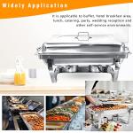 PRIJESSE 4-Pack 8QT Stainless Steel Chafing Dishes