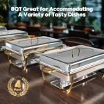 Buffet Chafing Dishes Set - 4 Pack, 8QT