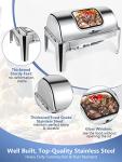 13QT Roll Top Buffet Chafing Dish Set