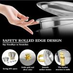 Elegant 6QT Round Stainless Steel Chafing Dishes Set