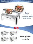 13QT Roll Top Buffet Chafing Dish Set