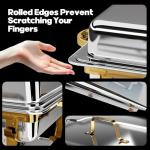 Buffet Chafing Dishes Set - 4 Pack, 8QT