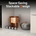 4 Pack Round Stainless Steel Chafing Dishes