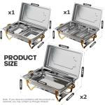 Buffet Chafing Dishes Set - 4 Pack, 8QT