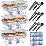 33-Piece Disposable Chafing Dish Buffet Set